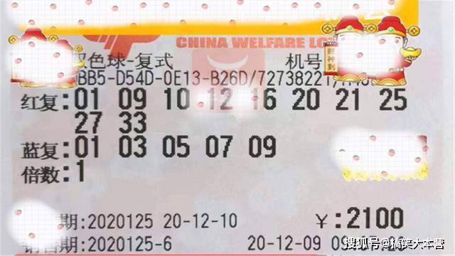 晒票双色球125,梦想与幸运的交汇双色球晒票125期今天最新复式票