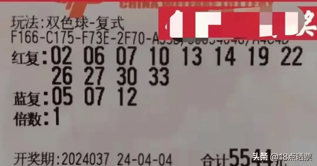 探索双色球第24037期，晒票背后的故事与期待024期双色球晒票